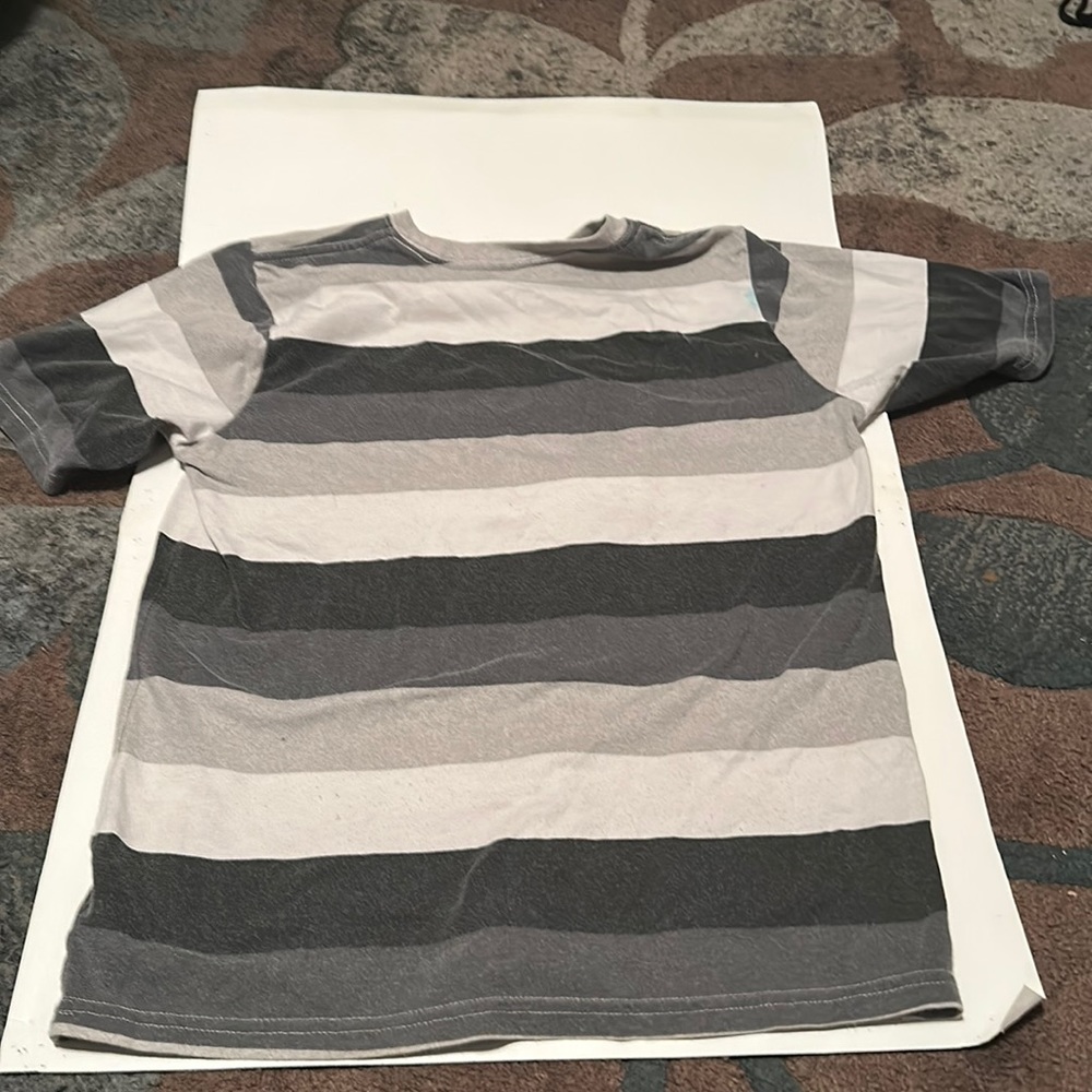 Stripped shirt ready for a hood home
